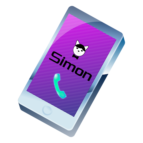 Simon passing a call to the user